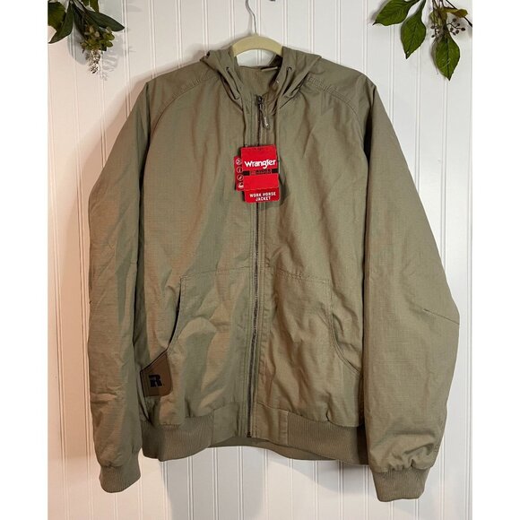 Wrangler Mens Work Horse Jacket L Water-Repellent Thermal Lining Lightweight - Picture 3 of 15